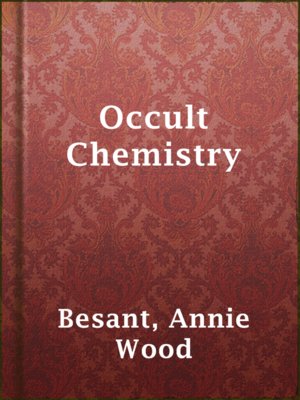 Occult Chemistry - ebook